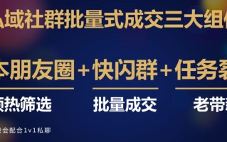 只要4个步骤，教你轻松打造私域社群批量式成交！