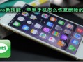 苹果手机怎么查看删除的短信（苹果手机已删除的短信如何找回来）