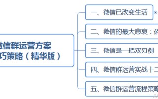 微信群运营方案及技巧策略（精华版）