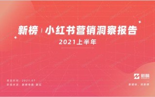 2021上半年小红书营销洞察报告ppt