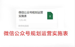 新媒体运营:微信公众号规划运营实施方案(全套教程) 新媒体运营:微信公众号规划运营实施方案(全套教程)
