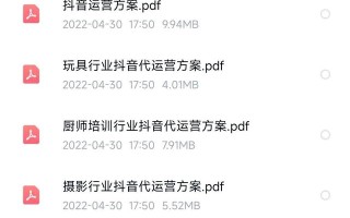 小编连续熬夜5天，整理出15个行业抖音运营方案PPT合集-全是干货