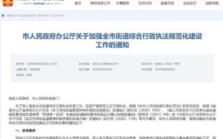 10个部门下放行政处罚权 武汉明确赋权街道可直接综合执法