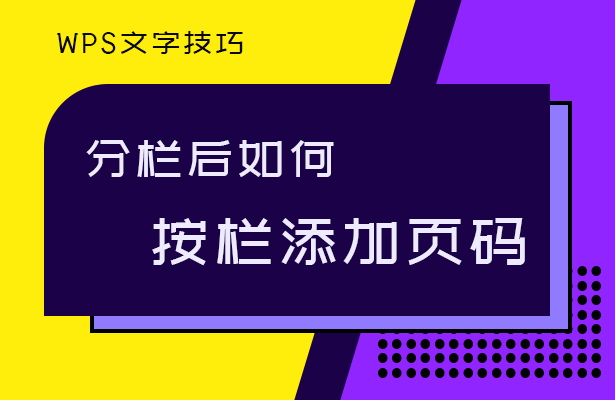 wps分栏线怎么设置（最新wps分栏以后怎么设置页码）-第1张图片-90博客网