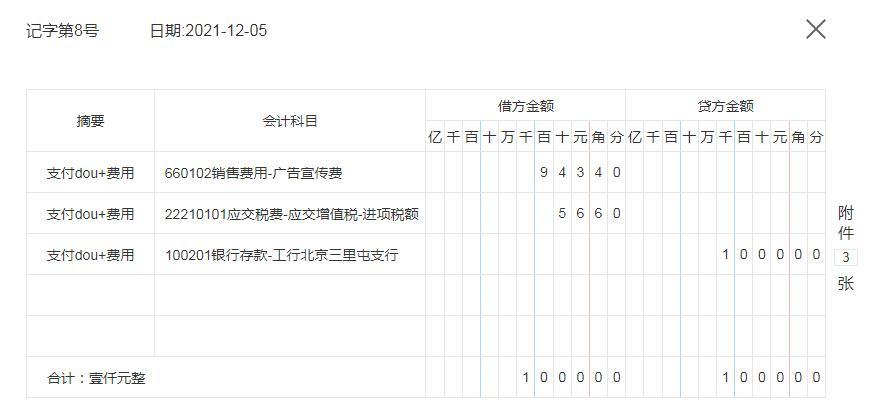 熬了一夜，汇总了56笔抖音运营公司会计账务处理分录，太值 ... ...-第6张图片-90博客网