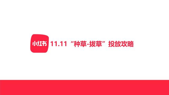 小红书双十一“种草-拔草”投放攻略-第1张图片-90博客网
