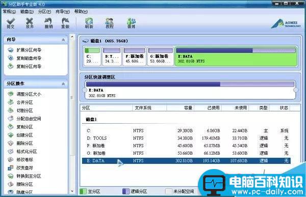 怎样调整电脑分区大小 分区助手无损调整分区大小图文教程-第7张图片-90博客网