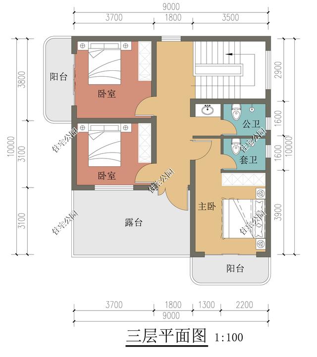 还在因宅基地小而烦恼？来看看这十套图纸，小天地也有大精彩-第5张图片-90博客网