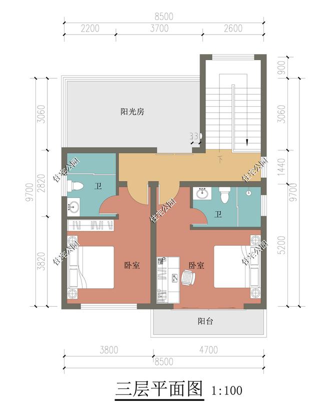 还在因宅基地小而烦恼？来看看这十套图纸，小天地也有大精彩-第45张图片-90博客网