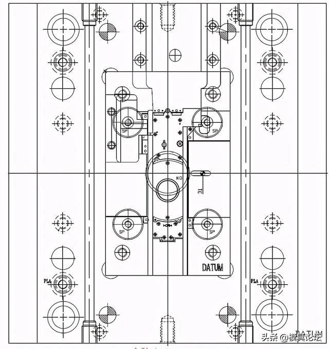 全站仪机芯支架注塑模设计要点+3d-第2张图片-90博客网