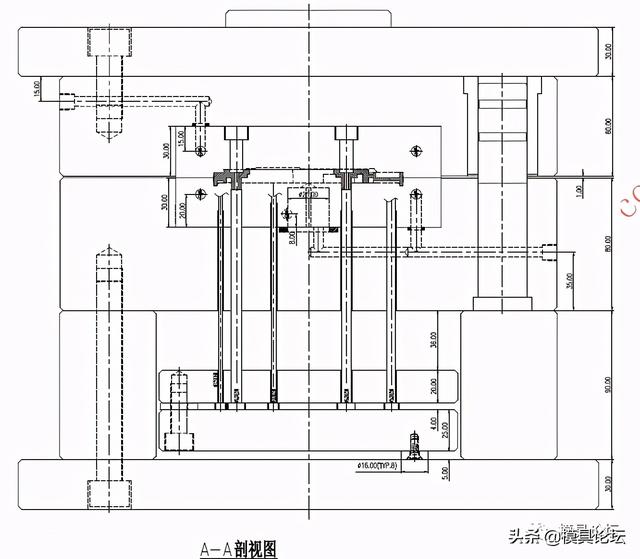 终端机芯支架注塑模设计要点+3d-第5张图片-90博客网