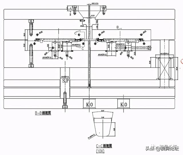 终端机芯支架注塑模设计要点+3d-第6张图片-90博客网