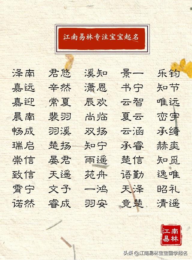 诗经起名：200个豁达幸福的名字，让孩子拥有诗意般的生活！-第4张图片-90博客网