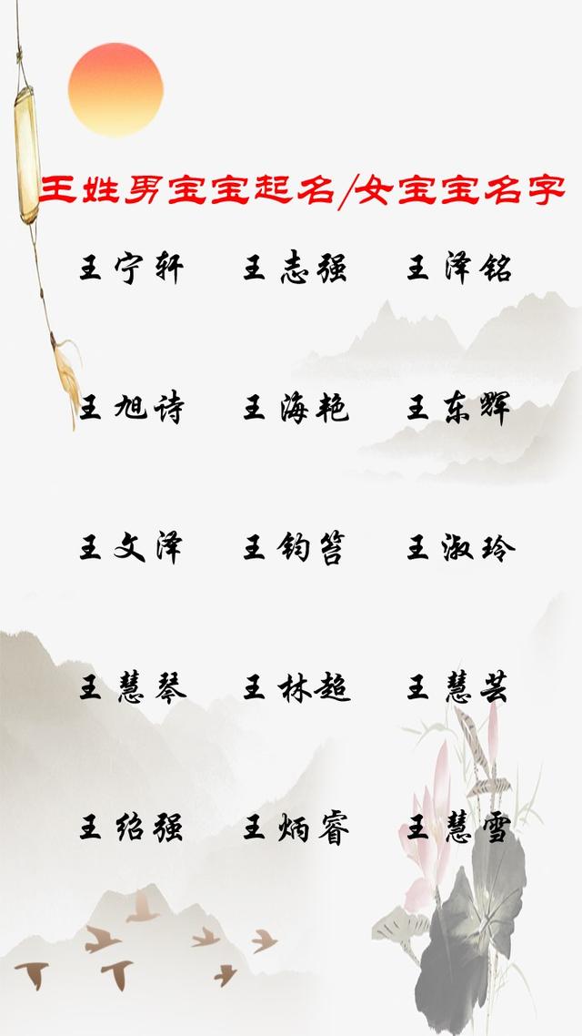 2021牛年宝宝起名取名：王姓男孩起名，女宝宝名字大全-第5张图片-90博客网