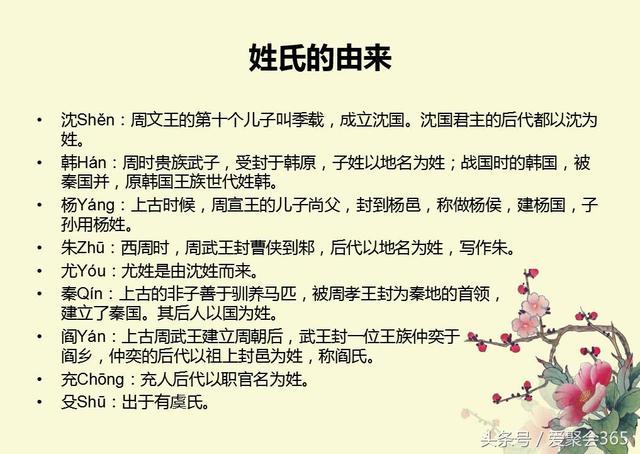 关于姓氏的由来，你的姓氏有什么故事？-第4张图片-90博客网