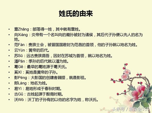 关于姓氏的由来，你的姓氏有什么故事？-第8张图片-90博客网