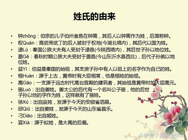 关于姓氏的由来，你的姓氏有什么故事？-第26张图片-90博客网