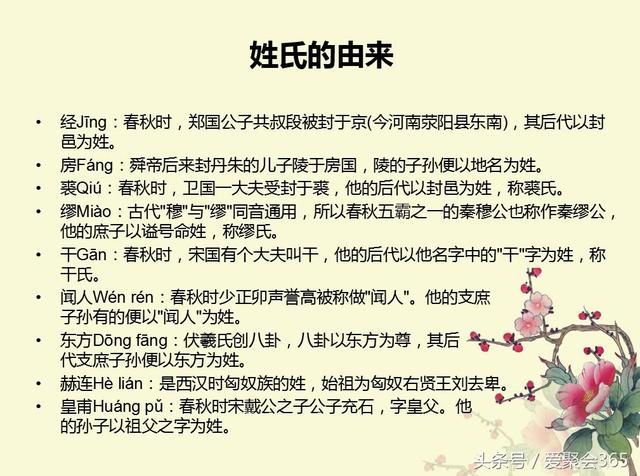关于姓氏的由来，你的姓氏有什么故事？-第28张图片-90博客网