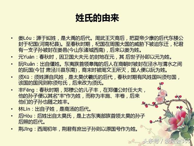 关于姓氏的由来，你的姓氏有什么故事？-第25张图片-90博客网