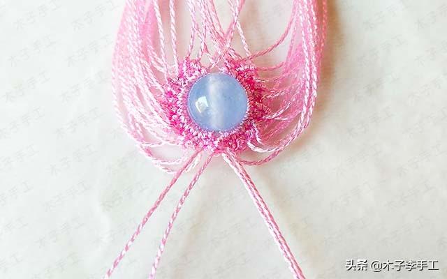 镂空香囊挂件的详细编织图解，步骤太多，保存下来慢慢看哦-第12张图片-90博客网