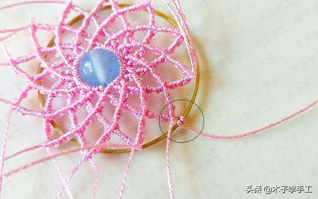 镂空香囊挂件的详细编织图解，步骤太多，保存下来慢慢看哦-第27张图片-90博客网