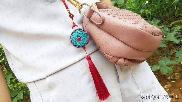 镂空香囊挂件的详细编织图解，步骤太多，保存下来慢慢看哦-第72张图片-90博客网