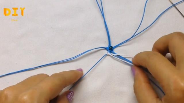 手工绳编系列，带你学习如何绳编漂亮的流苏挂件（图解2-1）-第7张图片-90博客网