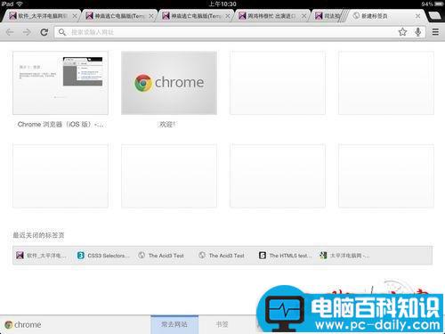 Chrome谷歌浏览器苹果iPad版界面细节体验(图文)-第4张图片-90博客网