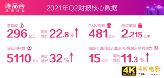 唯品会2021Q2活跃用户数大涨32%，特卖电商还有多少向上空间？-第2张图片-90博客网