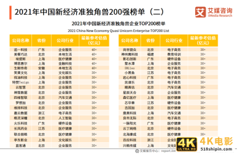 2021中国新经济独角兽&准独角兽200强报告：北上广企业占比约七成-第11张图片-90博客网