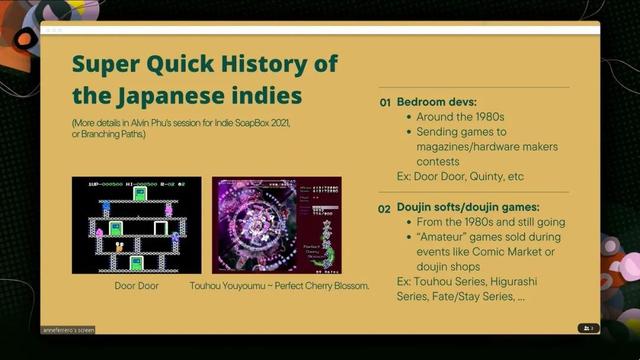「GDC2022」 日本独立游戏开发的概况及面向跨文化市场的挑战-第4张图片-90博客网