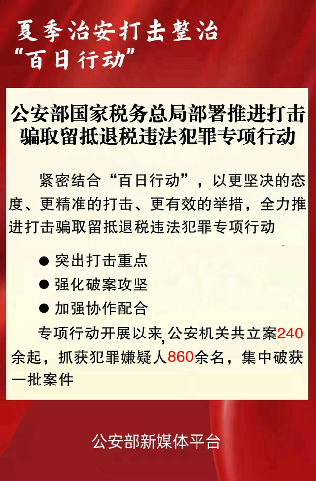 公安部国家税务总局部署推进打击骗取留抵退税违法犯罪专项行动-第1张图片-90博客网